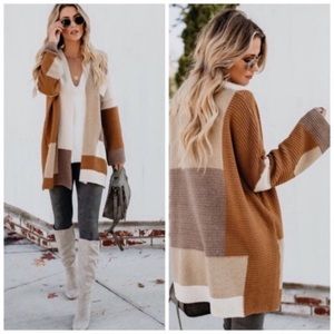Sylvie colorblock cardigan